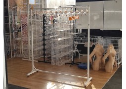 Вішалка-стійка для одягу, регулюєма L1.5 (біла) 